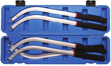 Pulley Wrench Set, E-Profile New Items May 2012 - E10-E12-E14-E16-E18, length: 460 mm - 45 offset