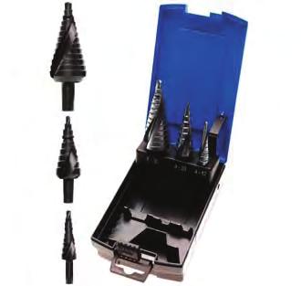 of belt and tensioning pulley - with slip guard handle for easy handling 1311 Step Drill Set, 4-30