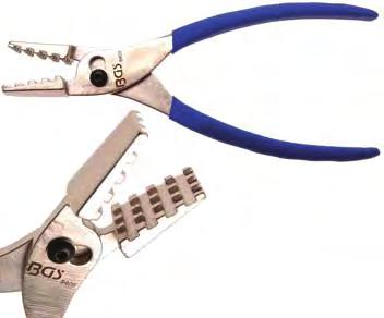 - hardened jaws - chrome plated handle - length 175 mm 8347 Hose Solve Pliers - ideally suited for solving hoses -