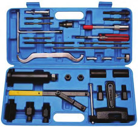 Motocycle Repair Tool Set - includes important tools for the repair of motorcycles - flywheel pullers: - M28 x 1,0 (right-, inner thread) - M27 x 1,0 (left-, outside thread) - M24 x 1,0 (right-,