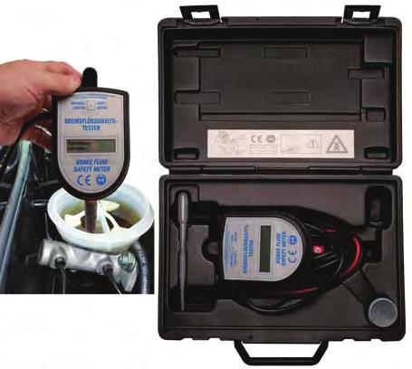 80% - battery: 9V, 6F22 or equivalent - size: 192 x 50 x 30mm - weight: about 115g (including battery) 63524 New Items May 2012 Boiling Type Brake Fluid Tester - allows exact measurement of the