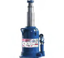 Height: 145 mm 11 Hydraulic Jack, Capacity 10t. - double ram hydraulic system - min height: 210 mm - max.
