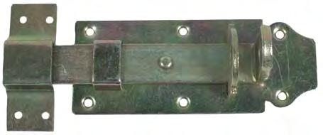 Deadbolt with Loop - galvanized - including mounting screws