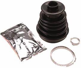 4-piece Universal Axle Boot Set - suitable as a replacement for many axle boots - allows a cost- and time-saving repair - 3 steps, joint side diameter approx.