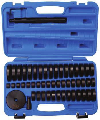52-piece Mounting Pad Set for Bearings - suitable for mounting of bearings, sealing rings and rubbers - particularly useful