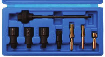 electrodes together with Glow Plug Removal and Thread Repair Set BGS 8297 - includes 2.6-3.2-3.5-4.5-6.5-8.