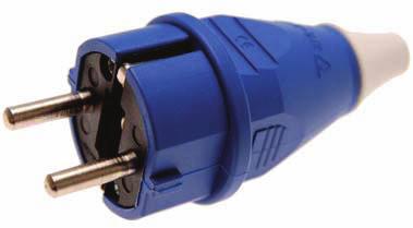 Industrial Plug, 16A / 250V - with rubber