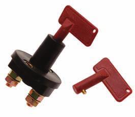 terminals - 2 mounting holes - spare key 80755