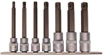 satin chrome finish - knurled - length: 75 mm 5185 1/4" Bit Sockets, Spline - satin chrome finish - knurled Description 5105-M4 1/4" Bit