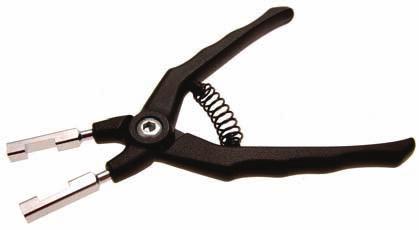Pliers for Removing Fuel Lines with Quick Couplers - for removing fuel lines with qick couplers on e.g. filter units, and fuel tank breather - suitable for: - Fiat, Alfa Romeo, Lancia 1.