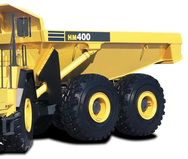 HM400-1 Komatsu designed electronically controlled transmission for a comfortable ride.