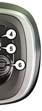 Back Button 6 BROWSE/ENTER Button TUNE/SCROLL Knob 7 APPS Button 8 PHONE Button 9 TRIP