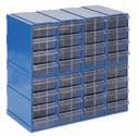 both horizontally and vertically Allows you to create a customized drawer cabinet Add on one or more units as more storage capacity is required Dividers and