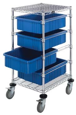 $879.80 QBC212469M2G 21 x 24 x 69 84 lbs. $879.80 QBC212469M2R 21 x 24 x 69 84 lbs. $879.80 Bin Cart with NO Containers QBC212469M 21 x 24 x 69 50 lbs. $493.