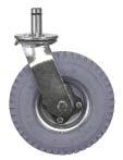 QWR-00 Four Swivel 5 x 1-1/4 Rubber Casters, 2 with brake 12 lbs. $97.35 QWR-00CO Four Swivel ESD/Conductive 5 x 1-1/4 Casters, 12 lbs. $176.