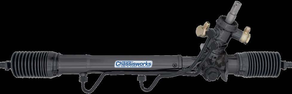 g-machine Power Rack and Pinion The g-machine front-steer power rack and pinion provides responsive steering with excellent driver feedback as a direct bolt-on for Total Control Product Mustang front