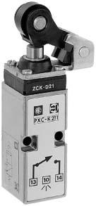 atalog 0600-7/US X102, X1 pplication These switches (valves) actuate when approached from both directions, and may be used to operate single acting cylinders or provide pilot signals for larger