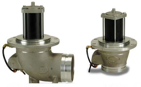 Internal Emergency Valves Available in 3, 4, and 6 in aluminum and stainless steel and various