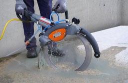 saw blade Optimum cooling water supply to the outer and inner sides of the saw blade and the saw cut in Simple