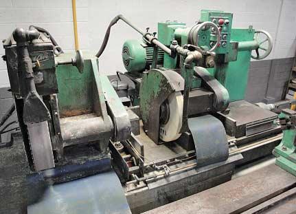 op Down I.D. Spindle, 2 HP Workhead Motor, Live Center Workhead, (2) Workrests, Coolant System 14 X 52 Norton Universal O.D. Cylindrical Grinder; S/N 2273, 14 Dia.