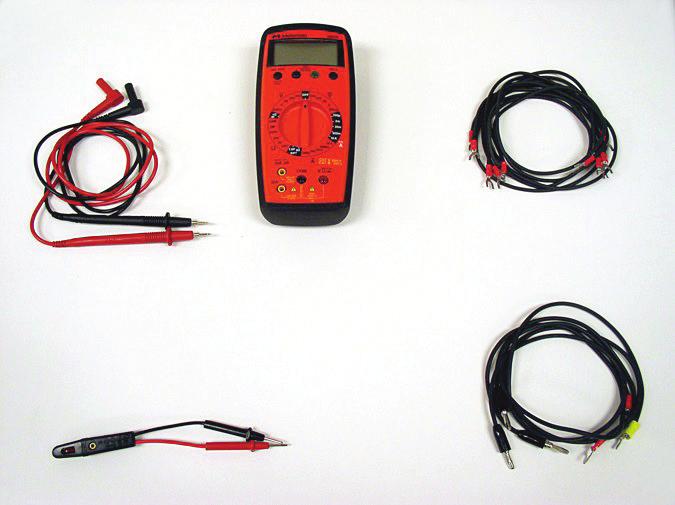 5. Locate the connection wires and test equipment included with the T7017, as listed below and shown in figure 15. REF. DESCRIPTION QTY. R. Test Lead Pair, 1 Red/1 Black 1 S.