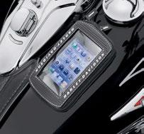 F. MUSIC PLAYER TANK POUCH H. DOCUMENT HOLDER G. CD HOLDER F. MUSIC PLAYER TANK POUCH This portable music system pouch is designed for motorcycle use.
