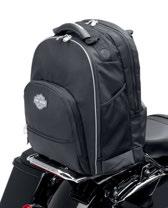 908 LUGGAGE Touring Luggage A. SISSY BAR BACKPACK This attractive backpack is shaped to provide convenient storage on your way to work.