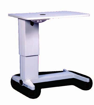 ATE-650 The Topcon ATE-650 has a fixed tabletop and a column on the side which provides no obstruction for patients legs.