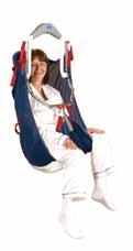INVACARE Sling Collection Pivot Sling is available in five sizes in a choice of fabric or mesh. The sling allows a patient to be lifted in either a sitting or lying position.