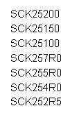 R-T Characteristic Curves (representative) SCK200R7~SCK2080 SCK20R0~SCK20200 0000 000 000 00 Resistance(Ω) 00 0 SCK2080 SCK2050 SCK2020 SCK208R0 SCK206R8 0.