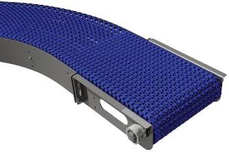 CRM-200 CRM-400 CRM-600 CRM-200 - CleanMove Standard Curved Plastic Modular Belt Conveyor Standard Features: Standard Features: Standard Features: 304 stainless steel #4 polish finish on external