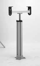 .. 9599 Metric fasteners 4 (102 mm) Height Adjustment * Dependent on stand width, stands over 42 (1,067 mm) may include outriggers (see page 63) wivel Locking Caster Model tand idth () 12 (305mm) 2