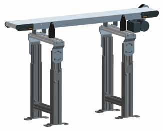 Note: Due to the wide variety of conveyor and stand options along with possible configurations, stability of the final setup is the