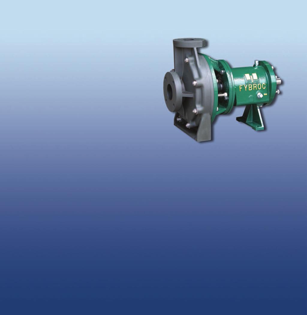 EY-2 EPOXY RESIN (FRP) PUMPS Identical construction (thermoset) and molding process (RTM) as pumps