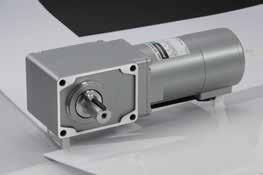 This geared motor can be attached from either direction for the Hypoid geared hollow shaft type, so it saves space as well.