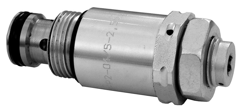 Directly operated pressure relief valves VPP-04 HA 5093 /003 Size 04, 06 p max up to 30 bar Q max up to 40 L/min Replaces HA 5093 3/00 Screw-in cartridge, modular and in-line design Six pressure