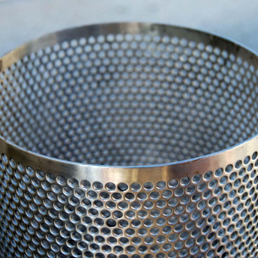 Primary Filter Screen: Perforated Plate Perforated Plate used in