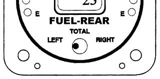 FUEL INDICATORS Figure 7-19, Fuel Quantity Indicators Two Electronics International FL-2CA fuel indicators as shown in Figure 7-19 are fitted to the airplane.