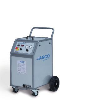 ASCOJET 2001RX Dry Ice Blasting Unit complete (fully adjustable) part no. 900368 The ASCOJET 2001RX is a compact, mobile dry ice bla- sting unit featuring a very powerful double hose system.