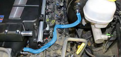Remove the oil fill cap from the stock intake manifold and install it onto