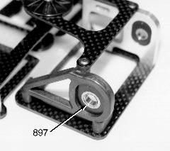 You will see two rings of holes. Use the inner ring of holes and fill each of the six holes with #6636 diff lube.