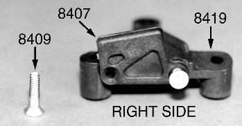 Note: be sure the Allen wrench is fully seated into the socket of the #8409 aluminum FHMScrew.