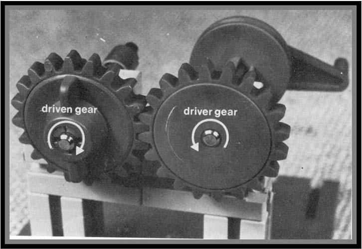 The gears in a train are arranged so that their teeth closely interlock or mesh.