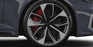 Standard Equipment and Options Option Code RS 4 Avant Wheels and Suspension 20 alloy wheels in 5-twin-spoke-edge design, anthracite black high gloss,