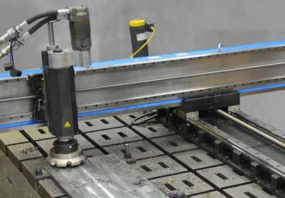 LM6200 milling machine Linear and Gantry Milling in one machine, with x-axis travel up to 176 inches (4470.4 mm) and y-axis travel up to 106 inches (2692.