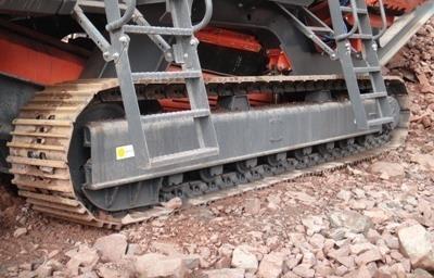 Tracks Hydraulically driven crawler track mounted for full site
