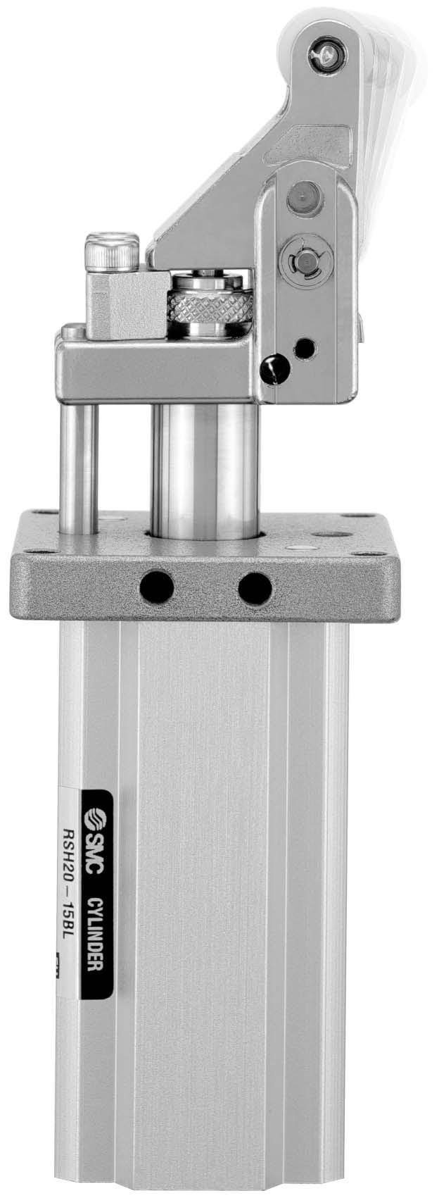 2 eavy Duty Stopper Cylinder Series RS/RS1 ø, ø ø, ø, ø 3 The roller lever direction can be changed in 90 steps.