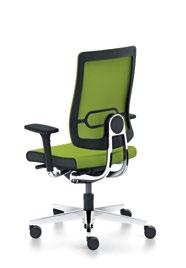 reinforced springs and 3D adjustable armrests, user weight up to 150 kg 4-leg model with upholstered backrest,