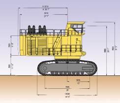 CRAWLER UNDERCARRIAGE Heavy-duty shovel type undercarriage consisting of center carbody and 2 heavy box-type side frames, each having 8 bottom rollers, 3 top rollers, and 1500 mm 59" cast steel