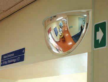 top screws supplied > Widely used in hospitals, medical centres, schools, offices and factories Interior Mirrors Interior Convex Ceiling Dome and Half Face Mirrors.